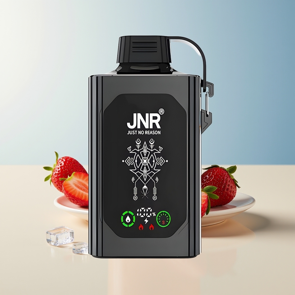 Veleprodaja Slovenija JNR Shisha Hookah Box 20500 Puffs Jagoda Led Dual Mesh Coil & Dual Core