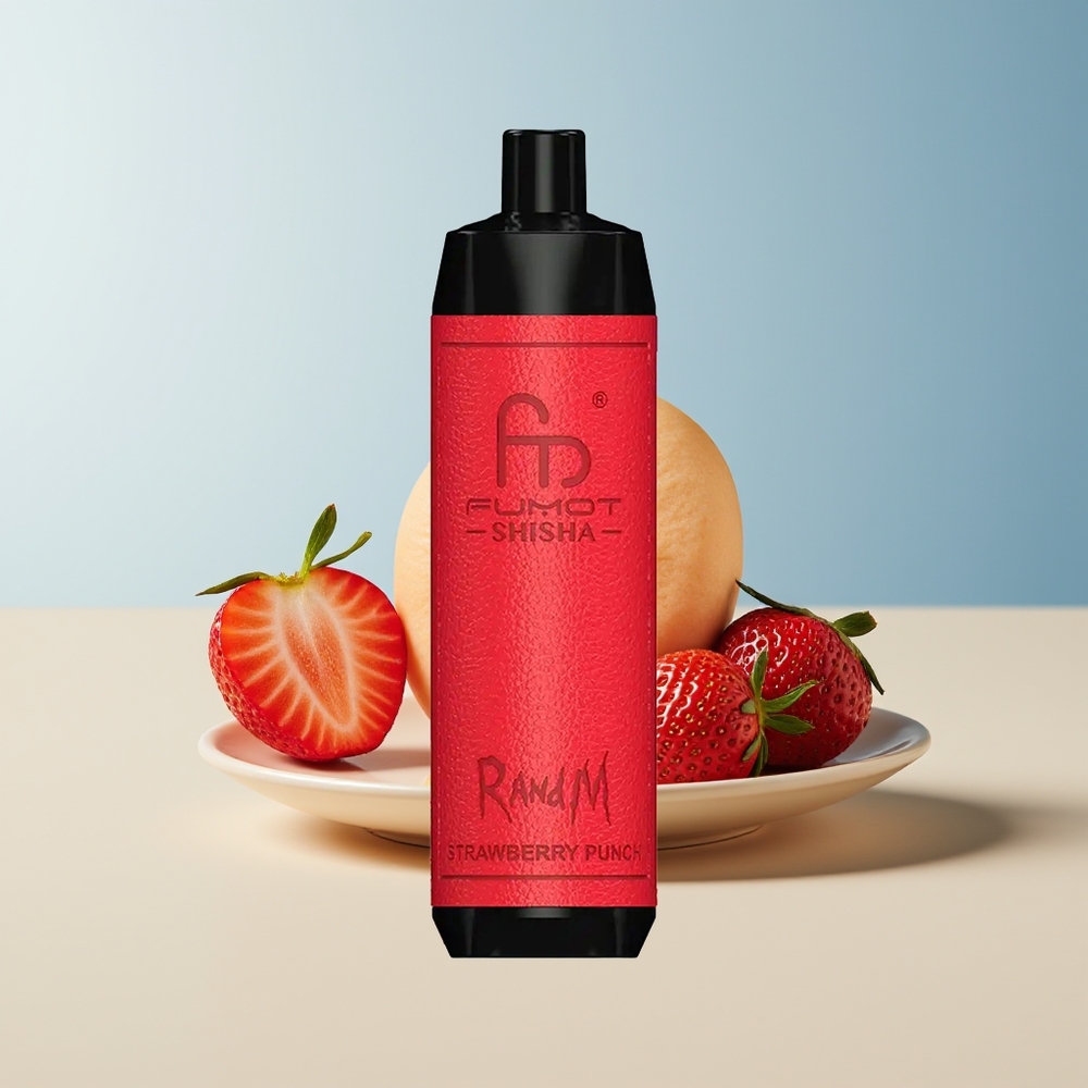 Veleprodaja Slovenija RandM Fumot Shisha 10000 Pufi Jagodni Punch 18ml 0.5% Nikotina