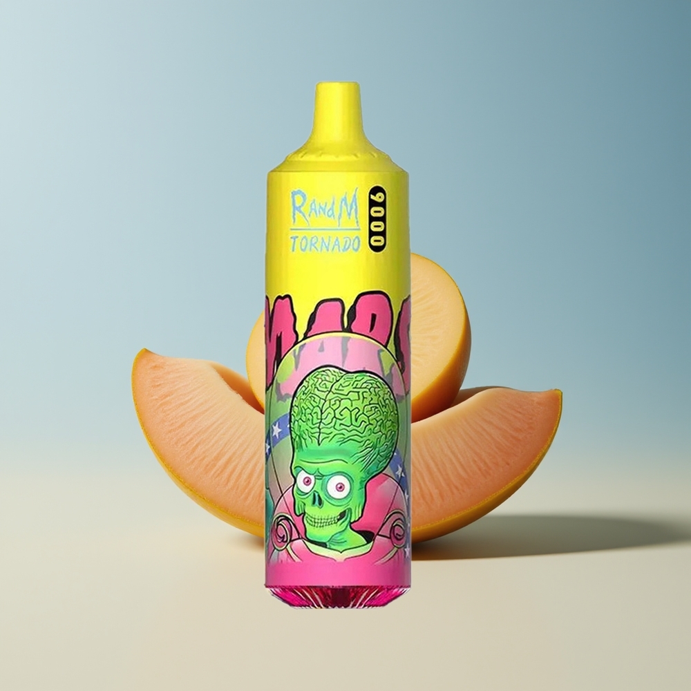 Veleprodaja Slovenija RandM Fumot Tornado 9000 Puffs Trojni Mango 850 mAh Mesh Coil
