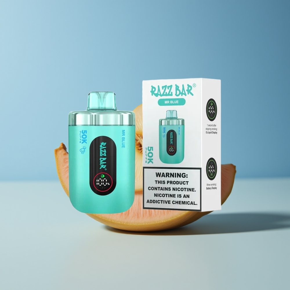Veleprodaja Slovenija Razz Bar 50K Puffs 2% Nikotina Mr Modra