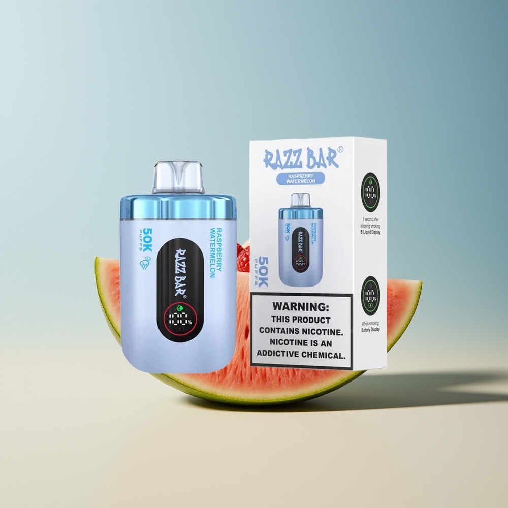 Veleprodaja Slovenija Razz Bar 50K Puffs Mehursko Lubenica 1.0 Ohm Mesh Coil