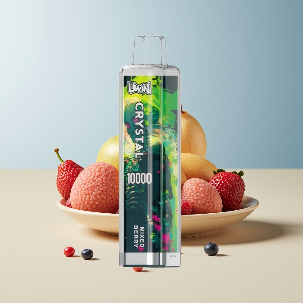 Veleprodaja Slovenija Uwin Crystal 10000 Puff Mešane Jagode RGB Luči