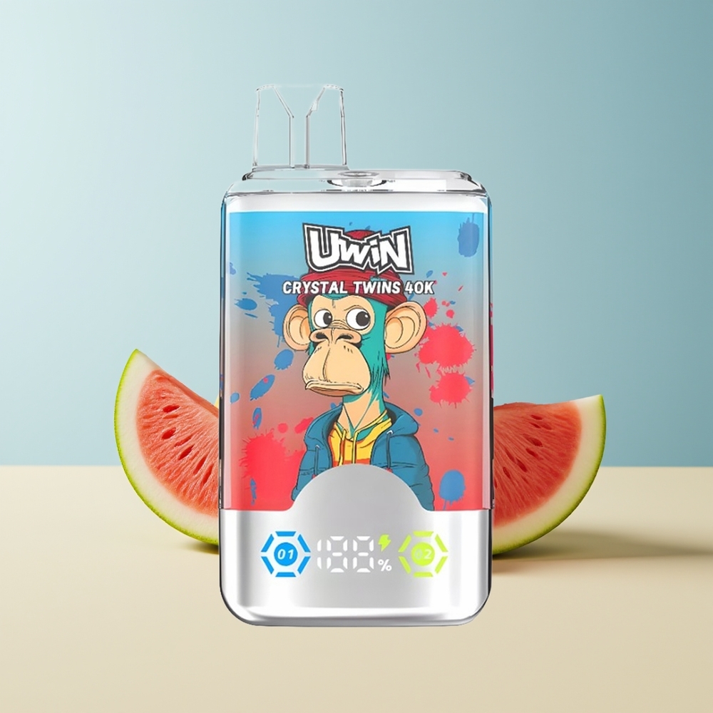 Veleprodaja Slovenija Uwin Crystal Twins 40000 Puffs Jagoda Lubenica Limeta 32ml 850mAh