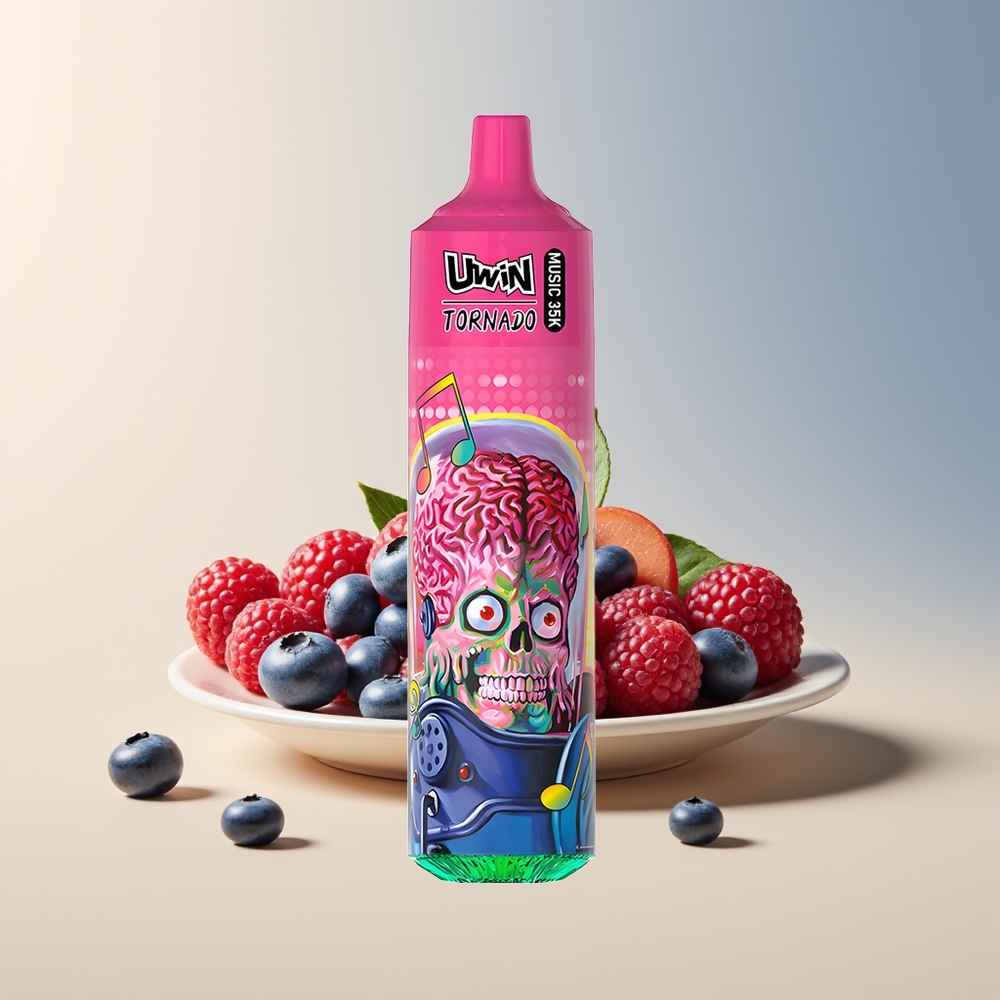 Veleprodaja Slovenija Uwin Tornado 35K Puff Music Vape Borovnica Malina Type-C